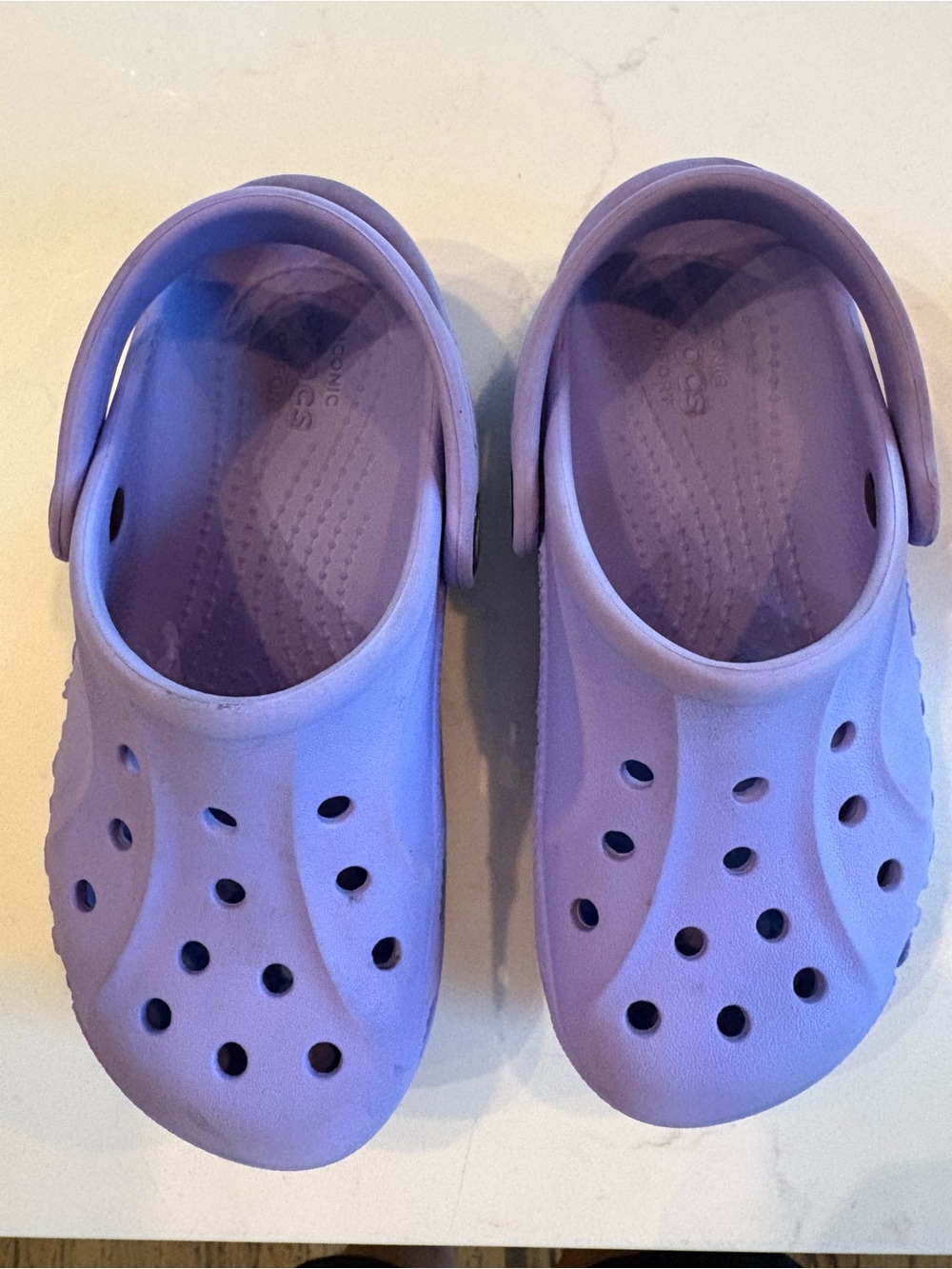 Crocs- Kids Soft Lavender Clog - Lightweight Easy Slip-On/Off Size 12 C